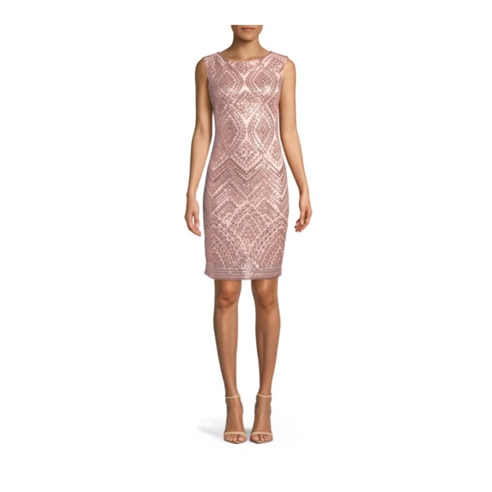 Rose gold cocktail dress
